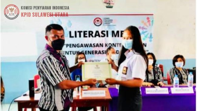 KPID Sulut Gelar Literasi Media Kepada Pelajar di Minahasa Utara