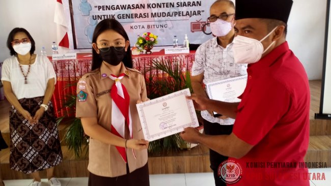 KPID Sulut Dorong Pelajar SMA Negeri 2 Bitung Lakukan Pengawasan Partisipatif Siaran